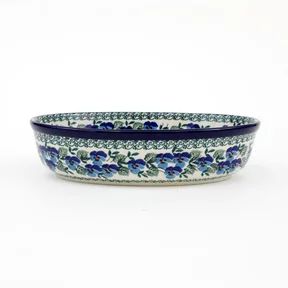 Półmisek owalny 299 24/18,5cm <br> 2273X Kobaltowe bratki